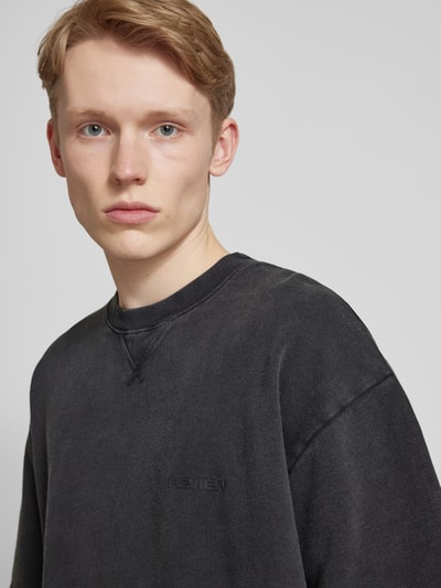 REVIEW T-Shirt mit Label-Print Black 3