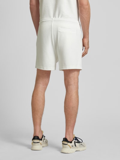 Lacoste Regular fit korte broek met elastische band Offwhite - 5