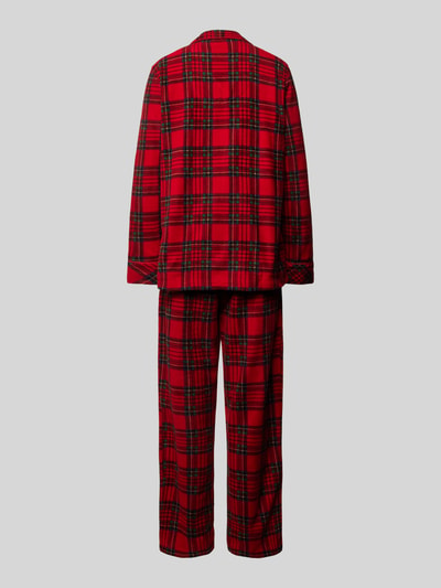 Lauren Ralph Lauren Pyjama mit Brusttasche Rot 3