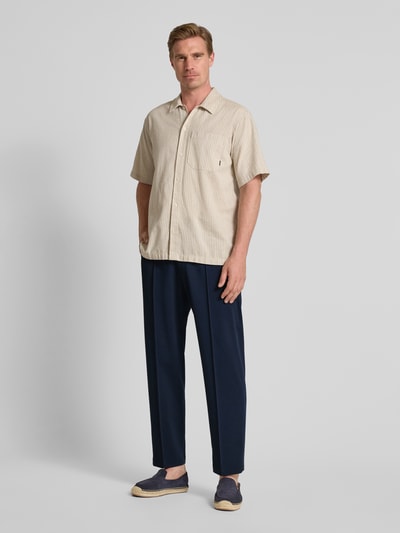 Cinque Stoffhose mit Bundfalten Modell 'Luigi' Marine 1