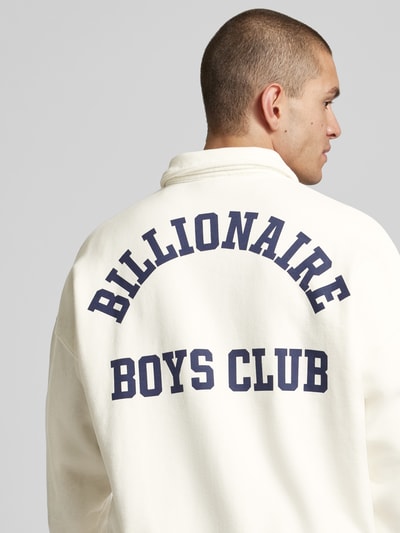 Billionaire Boys Club Sweatshirt mit Label-Print Offwhite 3