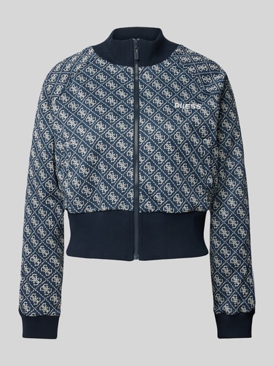 Guess Activewear Sweatjacke mit Label-Stitching Modell 'SARAH' Marine 1