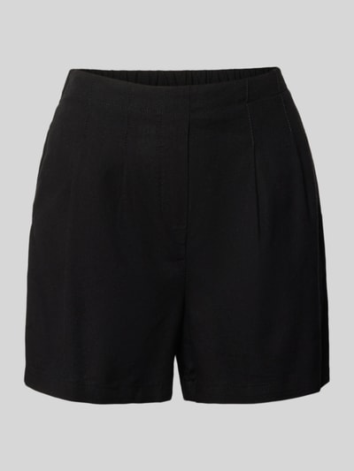 Produktfoto, Relaxed Fit Bermudas aus Viskose-Leinen-Mix Modell 'JESMILO' von Vero Moda, Optik: Unifarben, Materialverarbeitung: Flammgarn, elastischer Bund, seitliche Eingrifftaschen