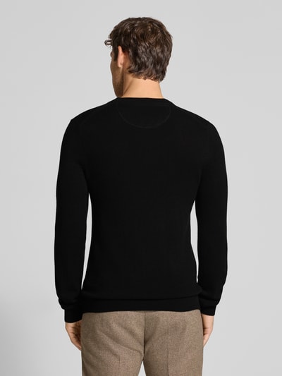 MCNEAL Gebreide pullover van wolmix met kasjmier Zwart - 5