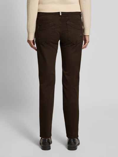 Buena Vista Slim Fit Jeans mit Knopfleiste Modell 'MALIBU' Dunkelbraun 5