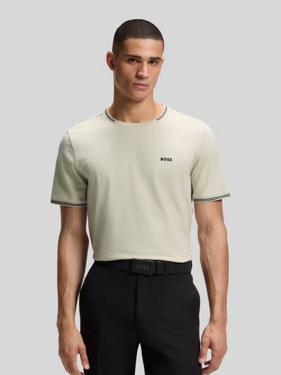 BOSS Green Regular Fit T-Shirt aus Baumwoll-Mix Modell 'TAUL' Beige 4