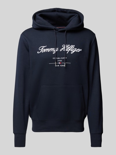 Tommy Hilfiger Hoodie mit Label-Stitching Marine 1