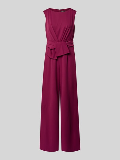 Vera Mont Jumpsuit mit Knotendetail Bordeaux 2