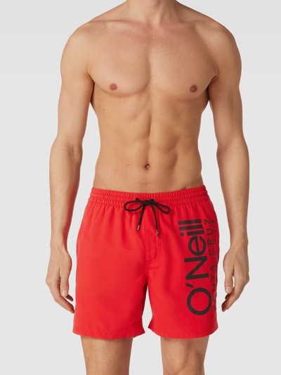ONeill Badehose mit Label-Print Modell 'Original Cali' Rot 1