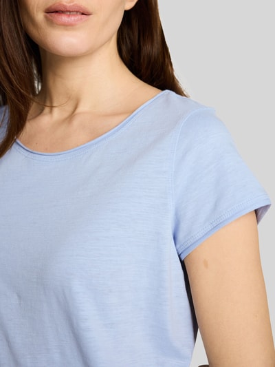Tom Tailor Regular Fit T-Shirts aus reiner Baumwolle Hellblau 3