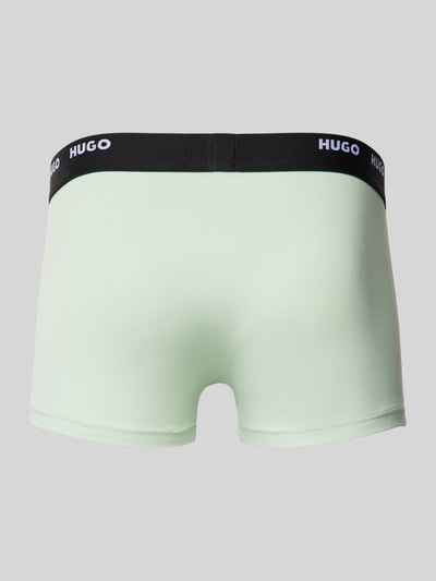 HUGO Trunks mit elastischem Logo-Bund im 3er-Pack Mint 3