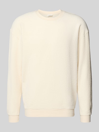 American Vintage Sweatshirt mit gerippten Abschlüssen Modell 'BOBYPARK' Beige 2