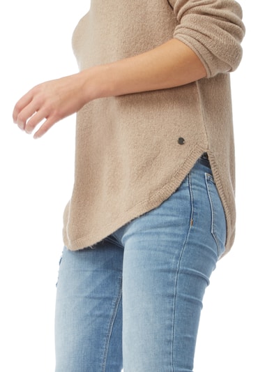 Tom Tailor Pullover mit überschnittenen Schultern Beige Melange 3