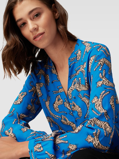 Marc Cain Bluse mit Allover-Print Modell 'REMIX' Royal 3