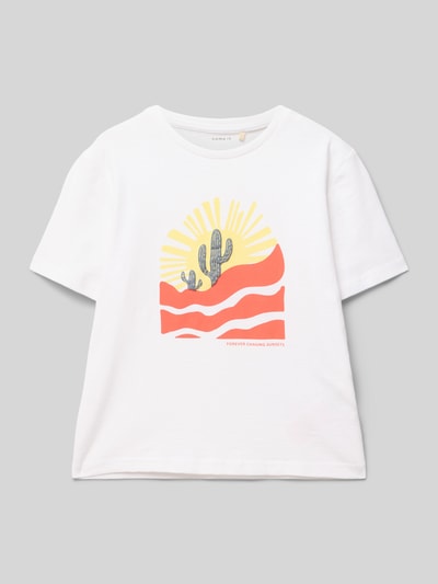 Name It T-Shirt mit Motiv-Print Modell 'HALDUR' Weiss 1
