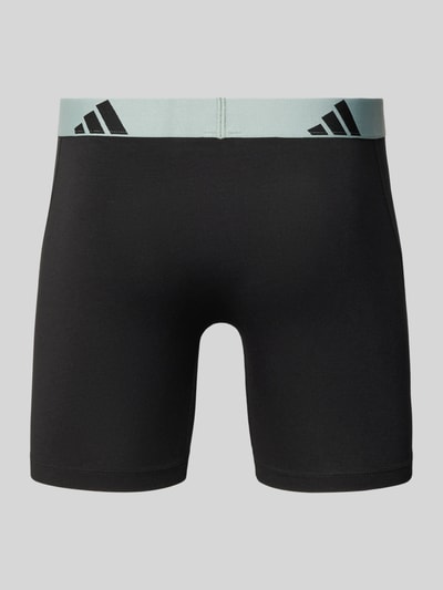 Produktfoto, Trunks im 3er-Pack aus Baumwoll-Mix von adidas Sportswear, efekt: jednolity kolor, nadruk z logo, elastyczny ściągacz, mieszanka bawełny, wielopak: 3 szt., dżersej