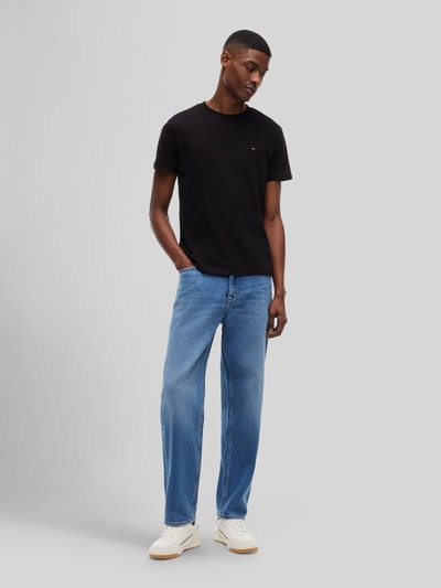 Tommy Jeans T-shirty o kroju slim fit z czystej bawełny w zestawie 2 szt. BLACK 1