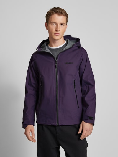 REVIEW Jacke mit Kapuze Aubergine 4