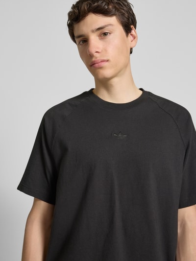 adidas Originals T-shirt met labelstitching Zwart - 3