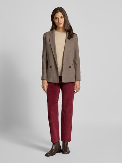 s.Oliver RED LABEL Regular fit corduroy broek met rechte pijpen Bordeaux - 1