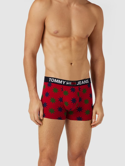 Tommy Hilfiger Trunks mit Logo-Bund und Allover-Muster Rot 1