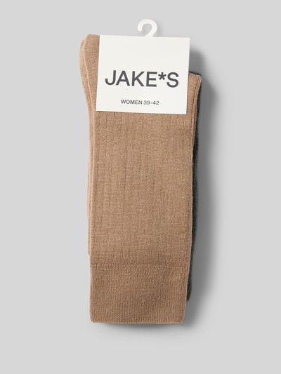 Jake*s Casual Socken mit Strukturmuster im 2er-Pack Hazel 3