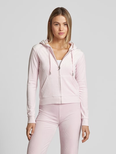 Juicy Couture Sweatjacke mit Kapuze Modell 'MADISON' Rosa 4