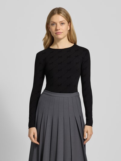 HUGO Slim Fit Body aus Baumwoll-Mix Modell 'LOKKY' Black 4