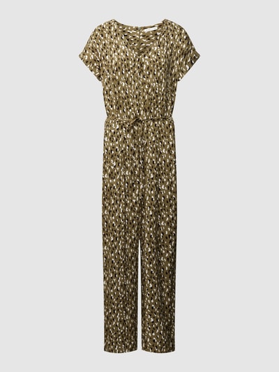 Tom Tailor Jumpsuit mit Tunnelzug am Bund Olivgrün 2