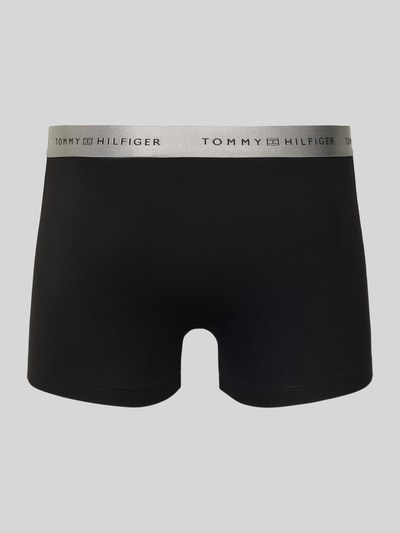 Tommy Hilfiger Regular Fit Trunks aus Baumwoll-Mix mit Geschenkbox im 3er-Pack Silber 3