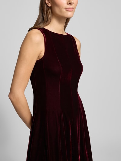 Mango Minikleid mit Rundhalsausschnitt Bordeaux 3