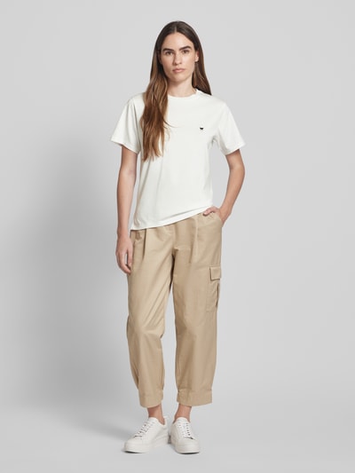 Weekend Max Mara T-shirt met logostitching, model 'VENACO' Wit - 1