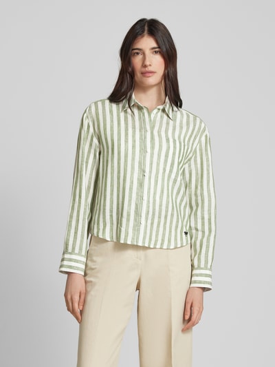 Weekend Max Mara Overhemdblouse met knoopsluiting, model 'NOLANA' Groen - 4