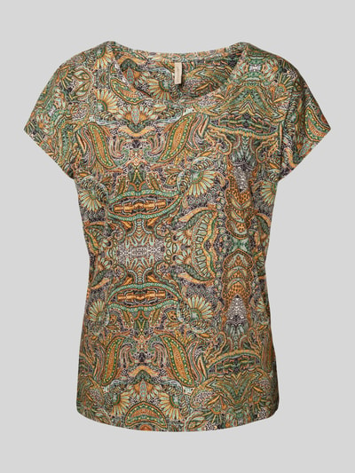 Soyaconcept T-Shirt mit Paisley-Muster Modell 'Felicity' Blau 2