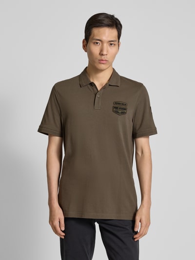 PME Legend Poloshirt mit Label-Detail Oliv 4