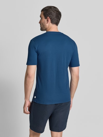 Scotch & Soda T-shirt met Labelstitching en Ronde hals Marineblauw - 5