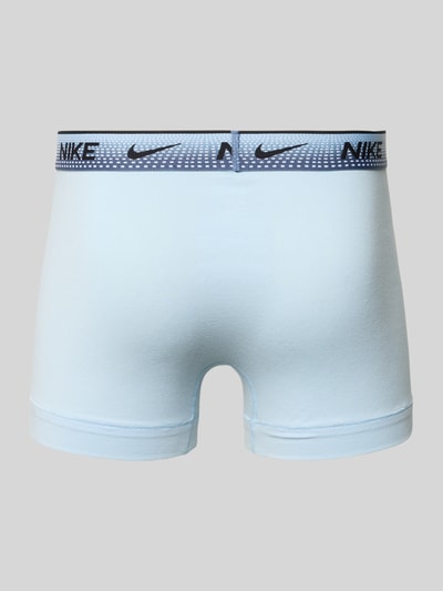 Produktfoto, Slim Fit Trunks mit Logo-Stitching im 3er-Pack von Nike in Hellblau aus Baumwoll-Mix mit Elastischer-Logo-Bund