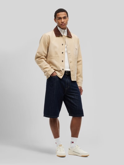 Tommy Jeans Sneakers van suède met logoprint Ecru - 1