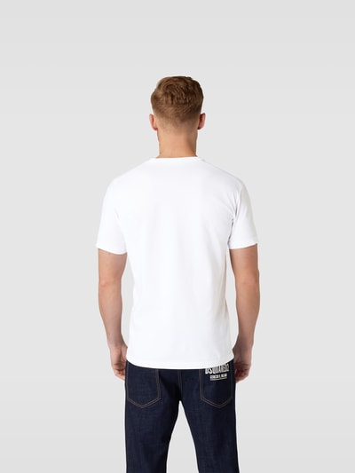 Dsquared2 T-Shirt mit Label-Print Weiss 5