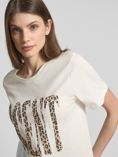 Smith and Soul T-shirt z wyhaftowanym motywem Złamany biały 3