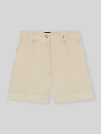 BOSS Orange Szorty o kroju relaxed fit z mieszanki bawełny model 'TANESSA-D' Piaskowy 2