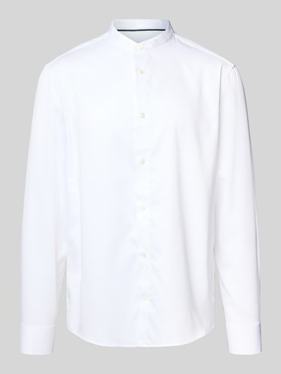 Jake*s Relaxed Fit Business Hemd mit Stehkragen Weiss 2