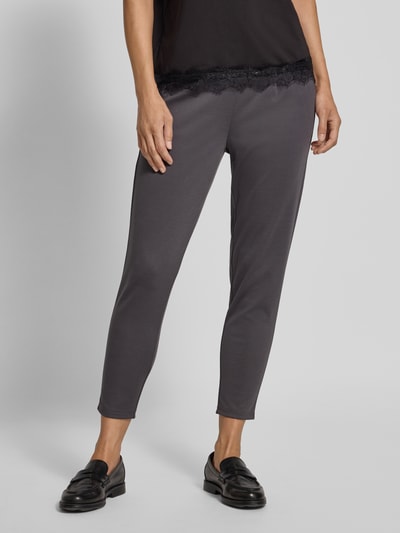 ICHI Jogpants in verkürzter Passform mit elastischem Bund Anthrazit 4