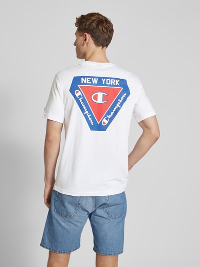 CHAMPION T-shirt met logopatch Wit - 5