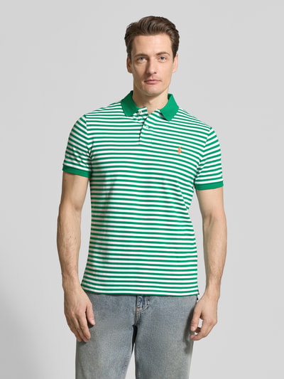 Polo Ralph Lauren Slim Fit Poloshirt aus reiner Baumwolle Gruen 4