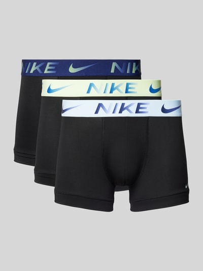 Nike Trunks mit elastischem Logo-Bund Modell 'ESSENTIAL' im 3er-Pack Black 1