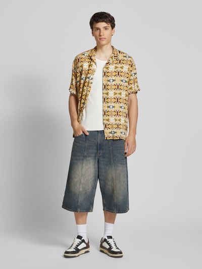 Jack & Jones Regular fit vrijetijdsoverhemd met resortkraag, model 'LUKE' Offwhite gemêleerd - 1