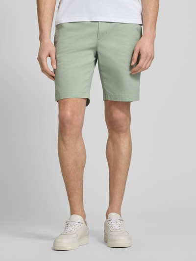 Tommy Hilfiger regular fit bermuda’s van katoenmix Mintgroen - 4