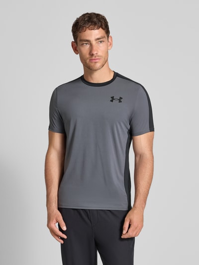 Under Armour T-Shirt mit geripptem Rundhalsausschnitt Graphit 4