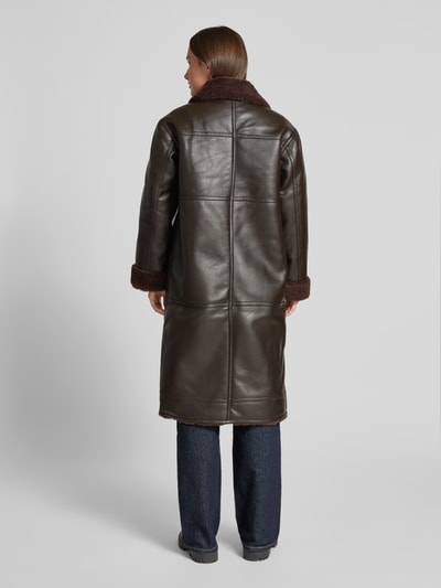 GUIDO MARIA KRETSCHMER WOMAN Mantel mit Reißverschluss Modell 'Enie' Dunkelbraun 5